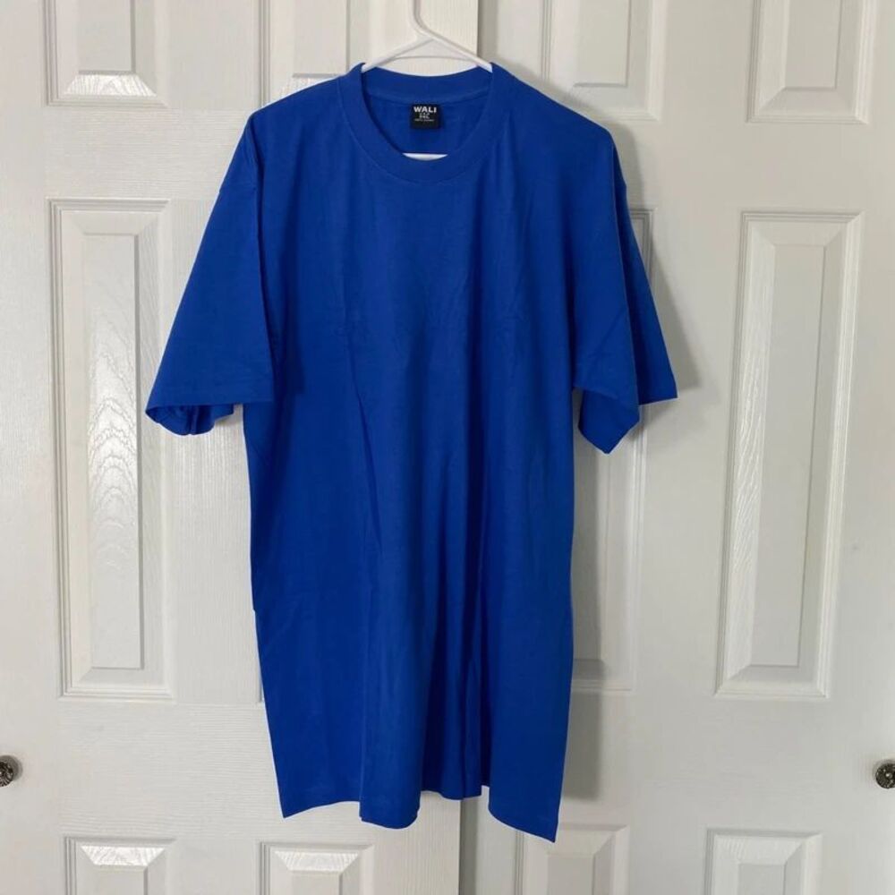 NWOT 100% Cotton Made in USA Royal Blue Plus Size T-Shirt Size 3XL